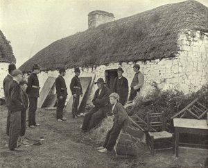 Eviction Scene, County Clare (foto a p/b) de Irish Photographer