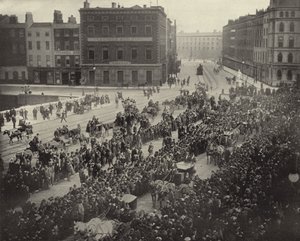 Parnell Memorial Procession, Dublin (foto a p/b)