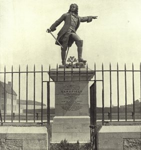 A Estátua de Sarsfield, Limerick (foto a p/b) de Irish Photographer