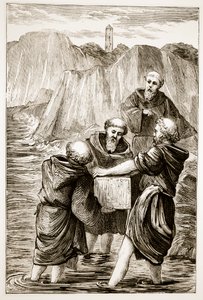 A caixa de St. Brigits, de The Trias Thaumaturga, ou Three Wonder-Working Saints of Ireland, de Mary Cusack (1829-99), publicada em 1890