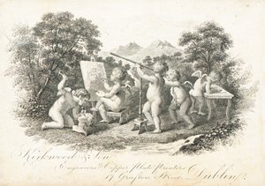 Cartão de comércio, Kirkwood & Son de Irish School