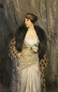Gladys Wiles in a Leopard Coat (O Casaco de Leopardo)
