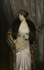 Gladys Wiles em um casaco de leopardo (O casaco de leopardo)
