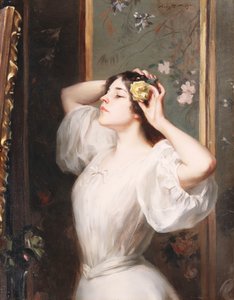 A Rosa Amarela, c.1900 (óleo sobre tela)