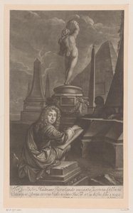 Retrato de Hadriaan Beverland desenhando uma estátua de Vênus