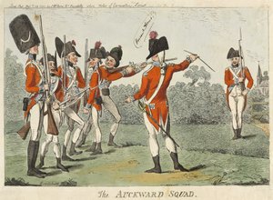 The Auckward Squad, 1793 (gravura colorida)