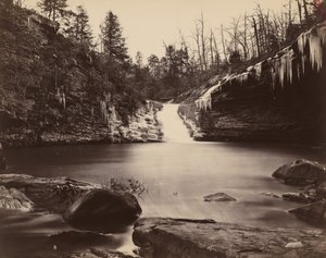 Lula Lake, Upper Falls, Lookout Mountain, Geórgia de Isaac H. Bonsall