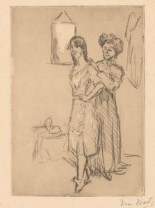 Jovem mulher no moinho
No moleiro (título sobre o objecto) de Isaac Israels (signed by artist)