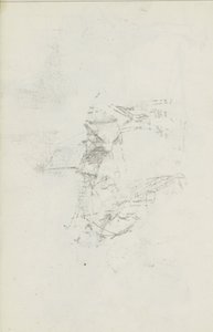 Abklatsch do desenho de giz na folha 8 reto de Isaac Israels