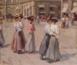 Um passeio à tarde de Isaac Israels