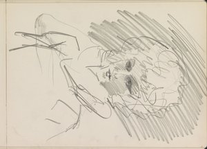 Busto de uma mulher com cachos de Isaac Israels