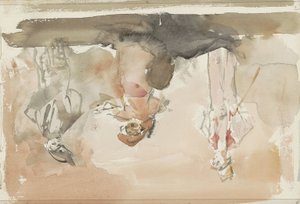 Três artistas em palco de Isaac Israels