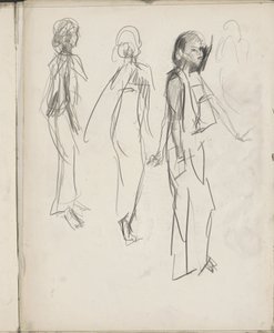 Três figuras indianas permanentes de Isaac Israels