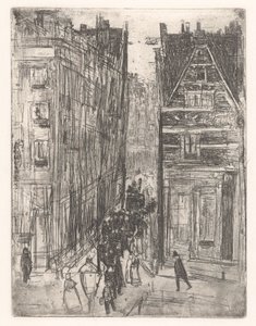 Gasthuismolensteeg em Amsterdão de Isaac Israels
