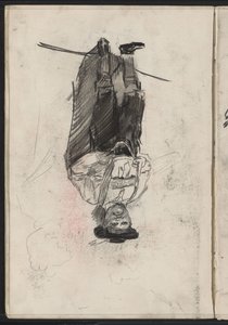Homem de pé em traje bávaro de Isaac Israels