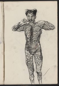 Homem de fato, possivelmente um artista de Isaac Israels