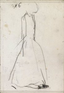Mulher em pé, de perfil de Isaac Israels