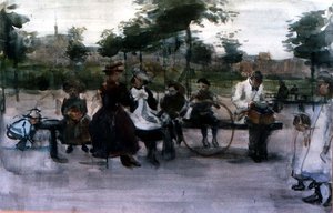 The Park Bench, Amsterdão de Isaac Israels