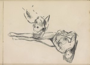 Dois estudos de uma mulher nua reclinada de Isaac Israels