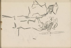 Quatro figuras com chapelaria, de perfil de Isaac Israels
