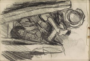jovem sentado de Isaac Israels
