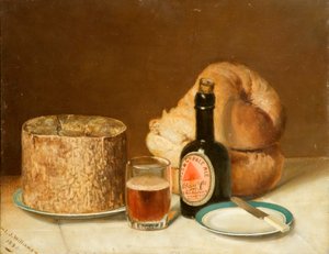 "Natureza morta", 1895 de Isaac John Williams