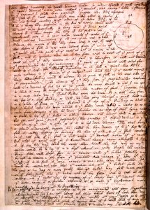 Carta escrita por Isaac Newton, 28 de novembro de 1679
