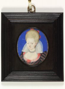 Frances Howard, Duquesa de Lennox e Richmond (aguarela em velino) de Isaac Oliver