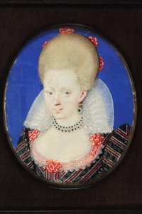 Frances Howard, Duquesa de Lennox e Richmond (aguarela em velino) de Isaac Oliver