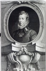 Sir Philip Sidney, gravado por Jacobus Houbraken, 1743 de Isaac Oliver