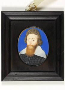 Sir Richard Liveson (Leveson), Vice-Almirante da Inglaterra (aguarela em velino) de Isaac Oliver