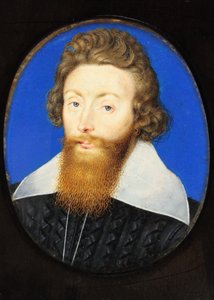 Sir Richard Liveson (Leveson), Vice-Almirante da Inglaterra (aguarela em velino) de Isaac Oliver