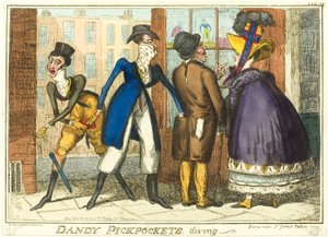 Mergulho Dandy Pickpockets de Isaac Robert Cruikshank