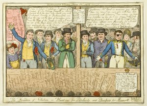A liberdade de eleição de Isaac Robert Cruikshank