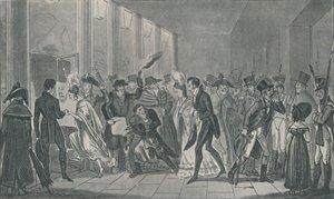 Depois da ópera, 1821, 1920. Artistas: Isaac Robert Cruikshank, George Cruikshank. de Isaac, Robert and George Cruikshank