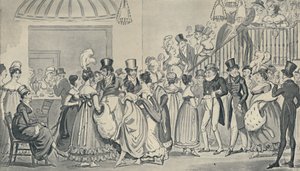 No Bar do Covent Garden, 1821, 1920. Artistas: Isaac Robert Cruikshank, George Cruikshank.