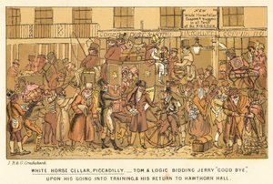 Adega do cavalo branco, Piccadilly de Isaac, Robert and George Cruikshank