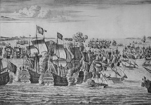 A Batalha de Málaga, c1704