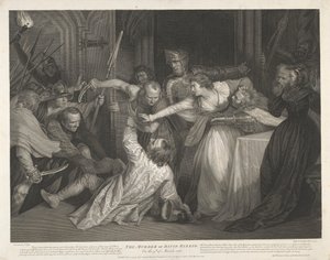 O assassinato de David Rizzio no dia 9 de Março de 1566
