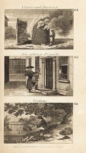 O comércio na Regency England: queima de carvão, venda de lápis aos judeus e pesca