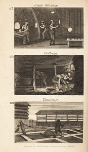 O comércio na Regency England: vidro, colaria e bronzeamento