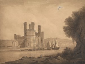 Caernarvon (Castelo) Torre da Águia de Isaac Weld