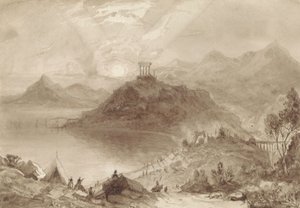 Paisagem Clássica com Templo de Isaac Weld