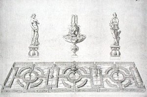 Desenho de jardim de 