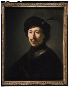 Jovem homem em um Gorget e Plumed Cap, c.1630