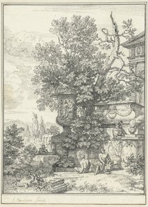 Paisagem classicista de Isaac de Moucheron