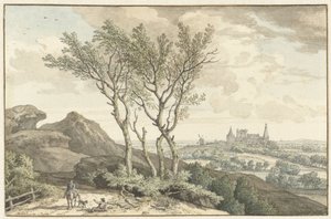 Vista do Castelo de Bentheim de Isaac de Moucheron