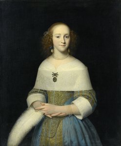 Retrato de uma jovem mulher possivelmente Susanna Reael, 1656