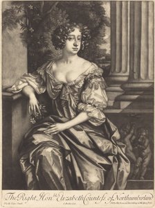 A Honorável Condessa Elizabeth de Northumberland de Isaak Beckett after Sir Peter Lely