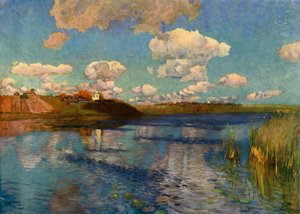 Um dia ensolarado no lago, 1899-1900, 1965. de Isaak Ilyich Levitan